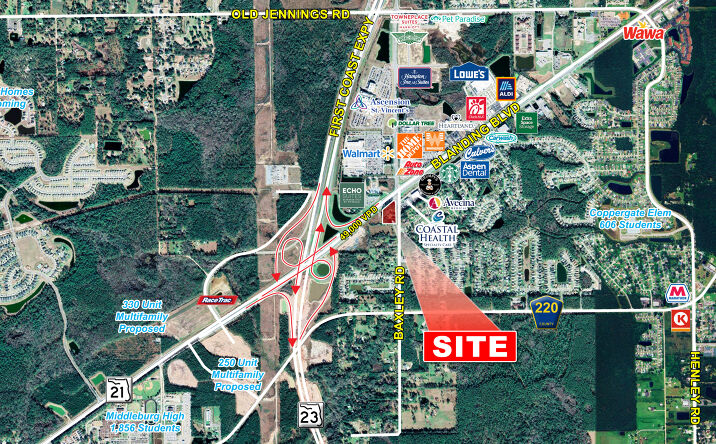 Blanding Blvd (Hwy 21) & Baxley Rd & First Coast Expy (Hwy 23), Middleburg