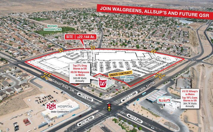 NWQ 98th St. & Gibson Blvd. SW, Albuquerque