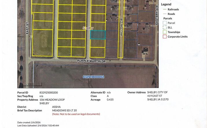 LOT 20  106 Meadow Loop, Shelby