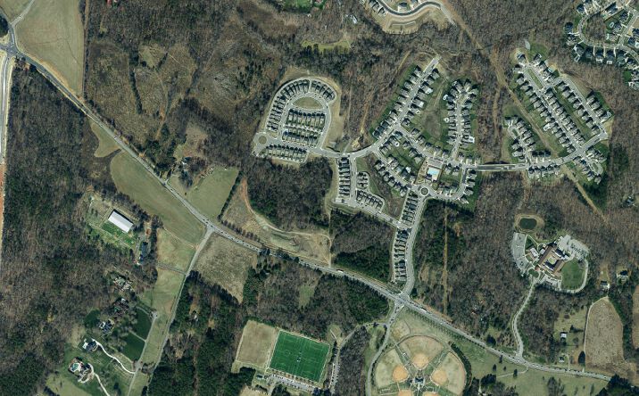Highway 73 at Ramah Church Road, Davidson
