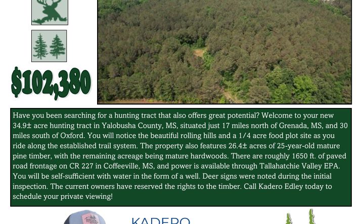 34.9 Acres in Yalobusha County, Coffeeville